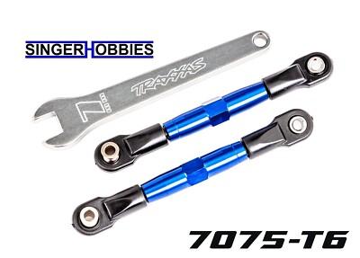 Traxxas 2444X Camber Links Front TUBES BLUE-Anodized 7075-T6 Aluminum SLASH TRA1