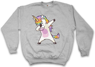 UNICORN DAB I SWEATSHIRT PULLOVER Dance DJ Disco Club Clubbing Party Hard Thug