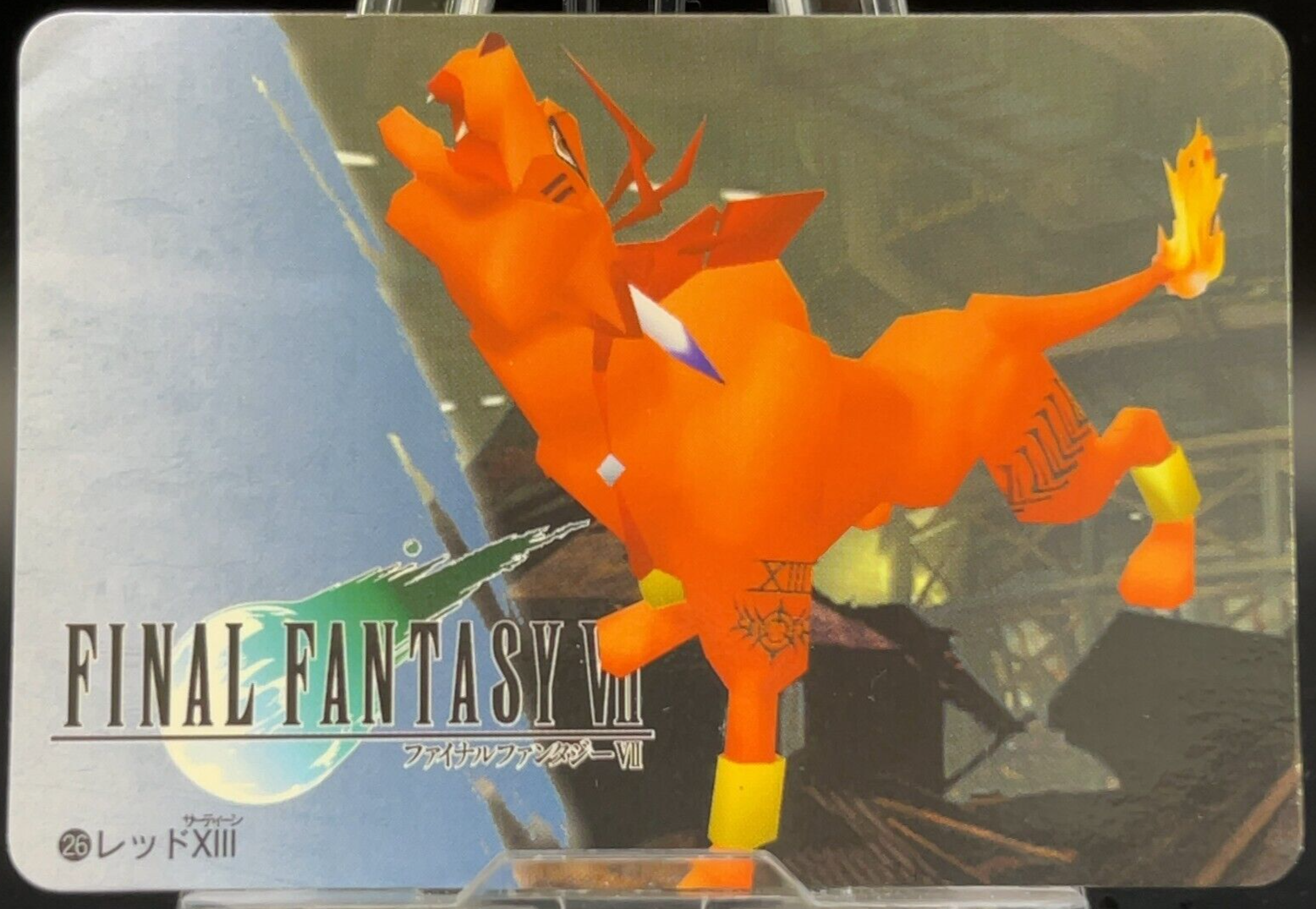 Red XIII Nanaki 26 Final Fantasy 7 VII Cards 1996 Bandai