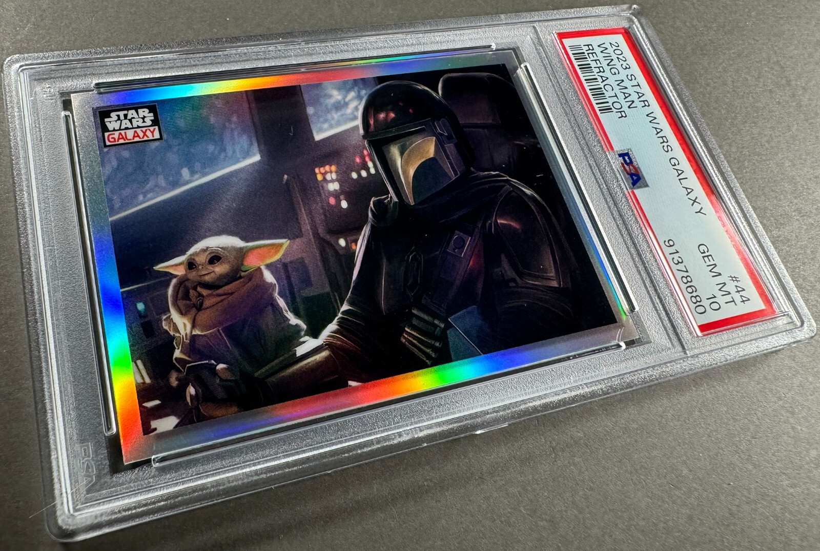 Galaxy - キングスマン PSA 10) 2023 Star Wars Galaxy #44, “Wing Man” Refractor | eBay
