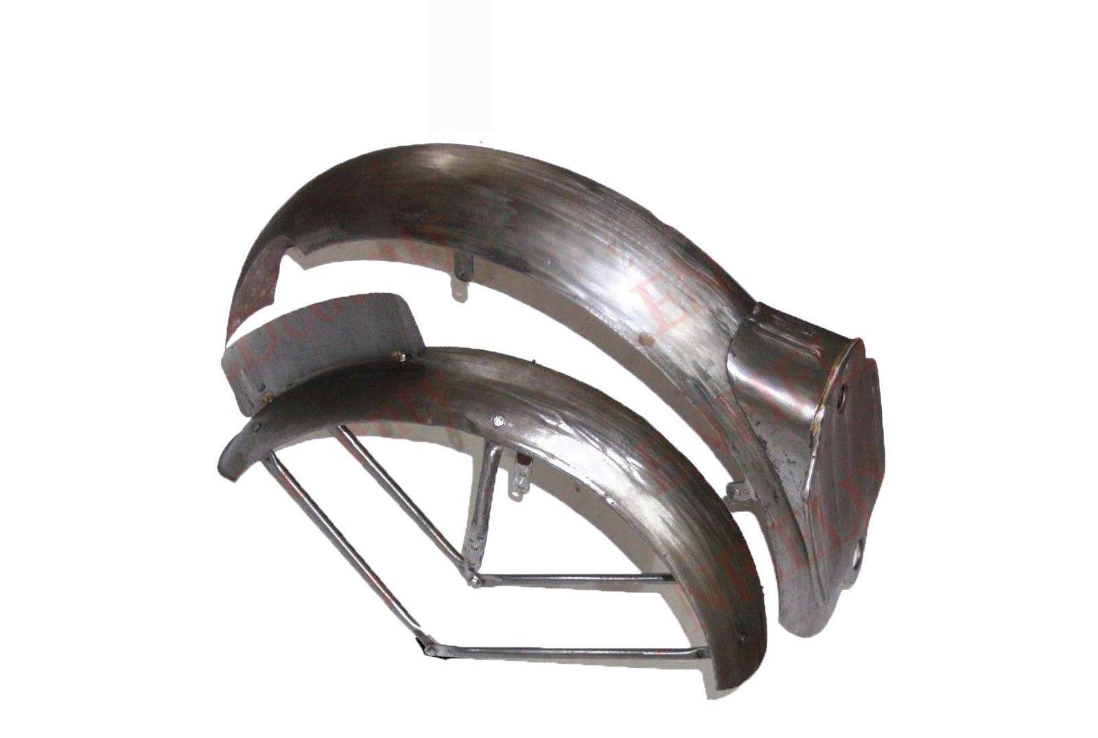 BSA Goldstar Front & Rear Mudguard Set With Complete Fitting & Number Plate 