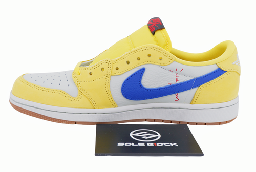 Pre-owned Jordan Travis Scott X Air  1 Low Og Canary Ⅰ×ts Aj1×ts Women's Dz4137-700 In Yellow