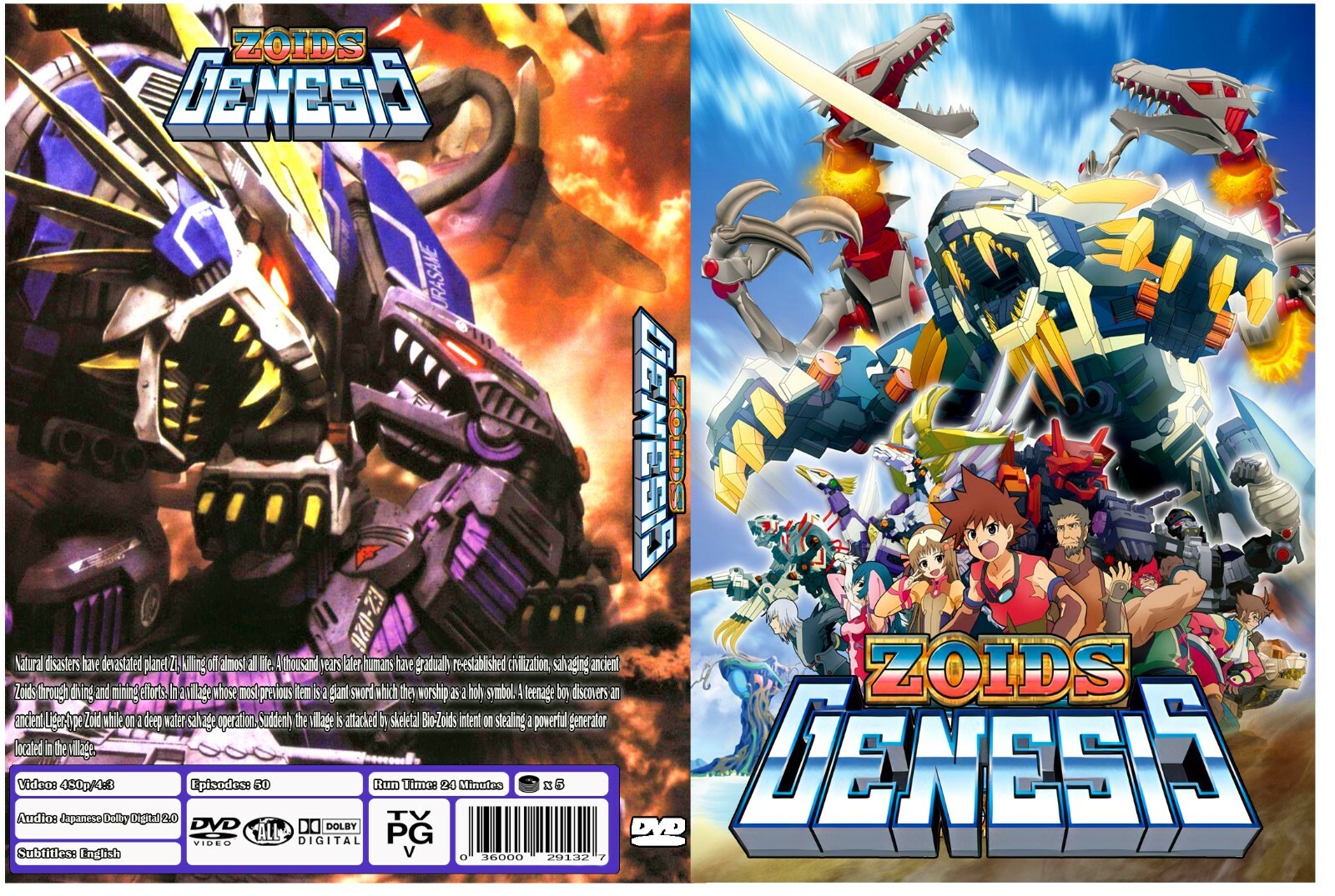 Zoids Genesis Anime Series Japanese Audio with English Subs
