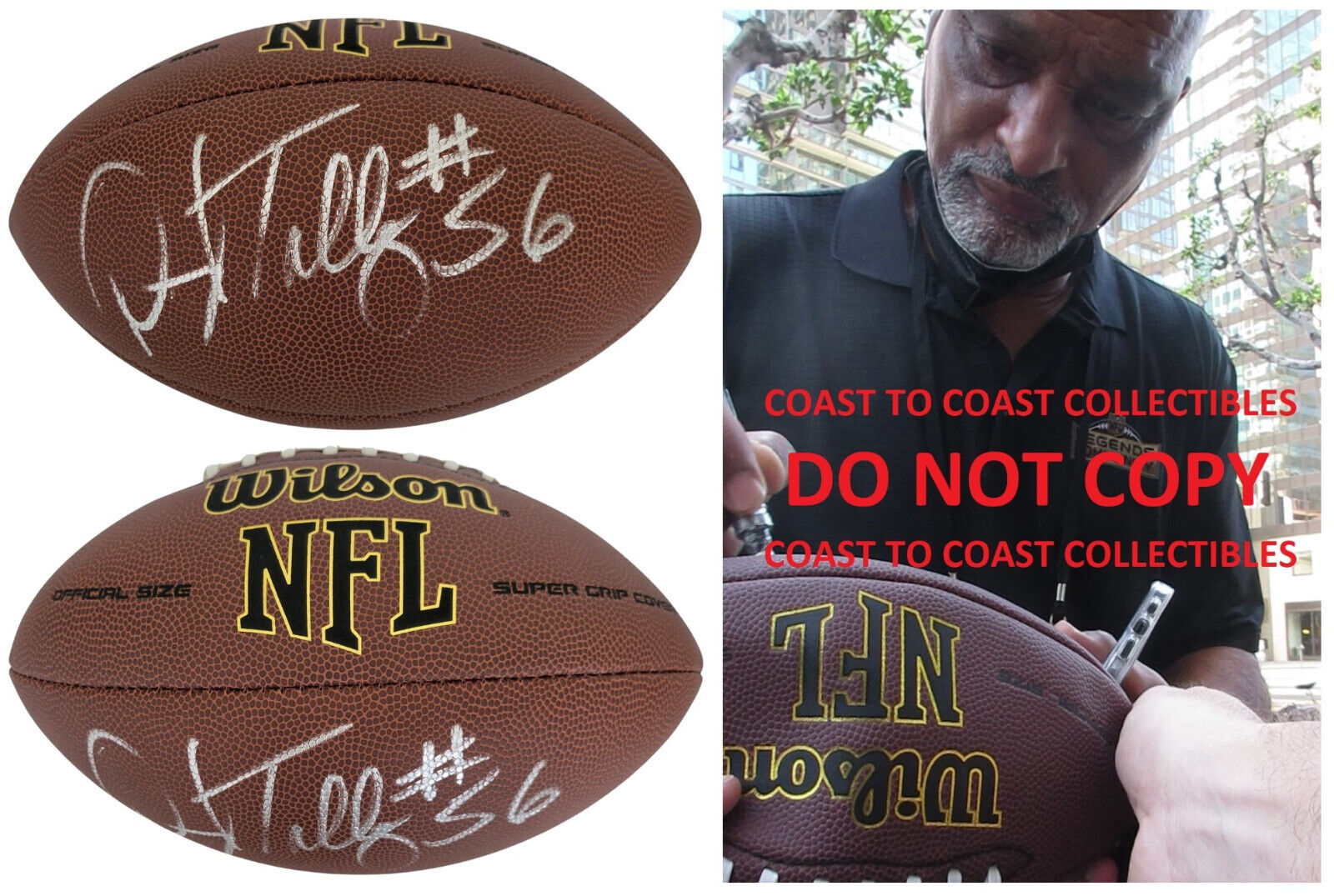 Darryl Talley Signed Football COA Proof Autographed Buffalo Bills Darryl Talley Signed Football COA Proof Autographed Buffalo Bills
