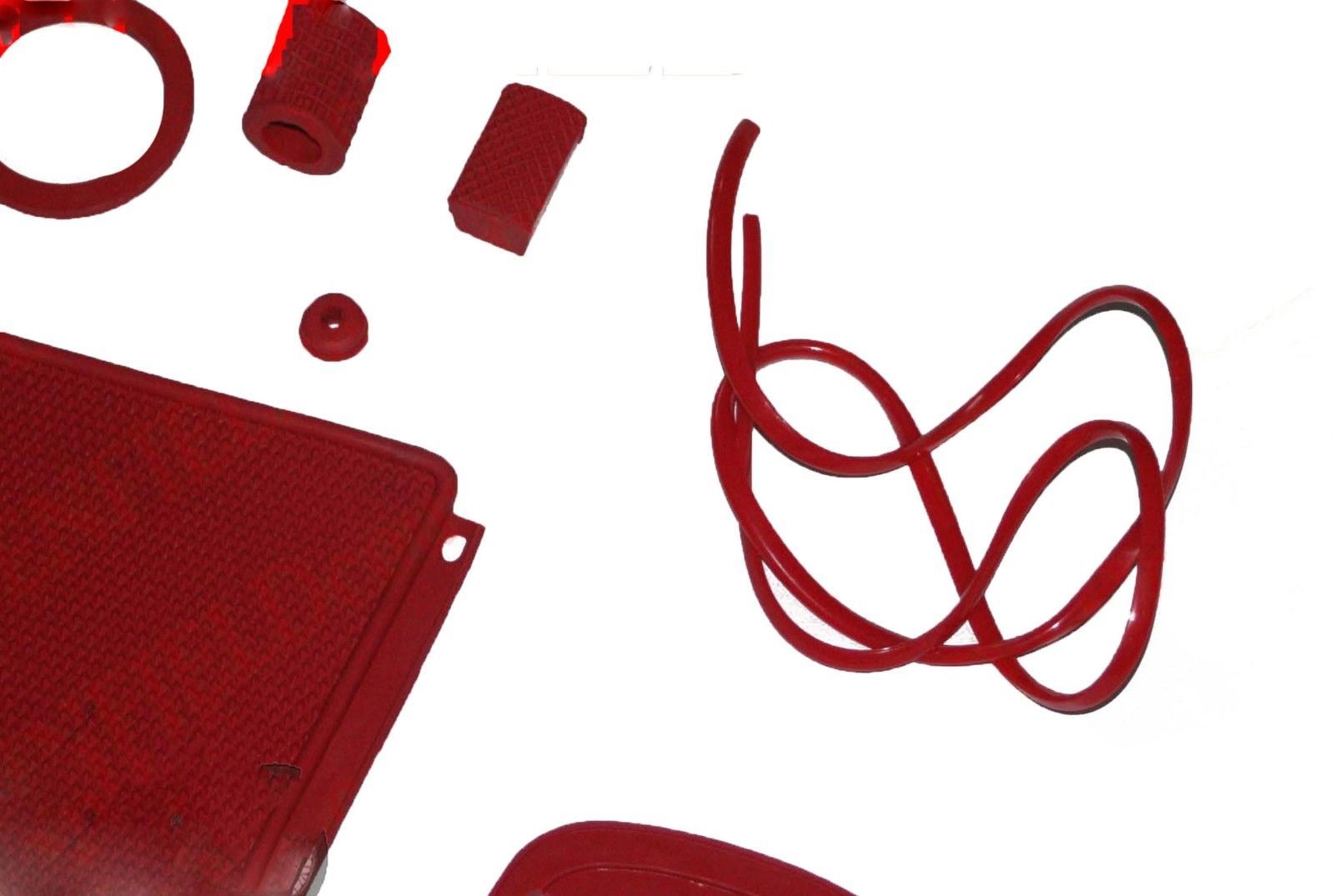 Vespa Body Rubber Kit Complete Red Colour VBB VNB Sprint Super Sportiqu  