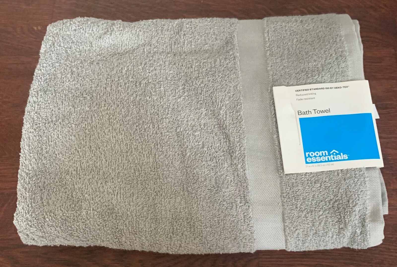 ROOM ESSENTIALS mist gray Bath Towel, 27
