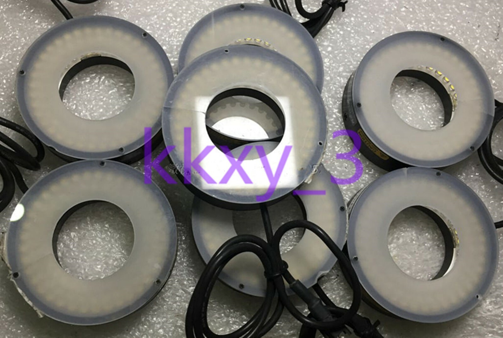 1 PCS KEYENCE CA-DRW7 white light ring light source tested 1 PCS KEYENCE CA-DRW7 white light ring light source tested