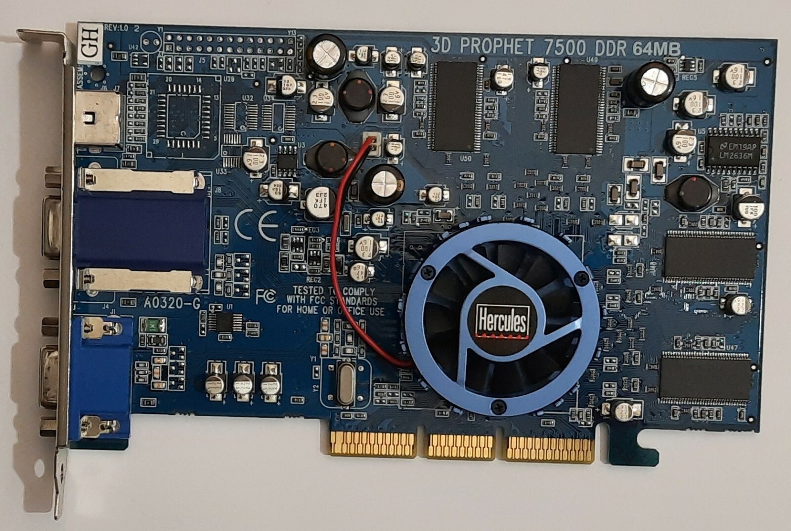 Hercules 3D Prophet 7500 AGP Grafikkarte (ATI Radeon 7500, 64MB 