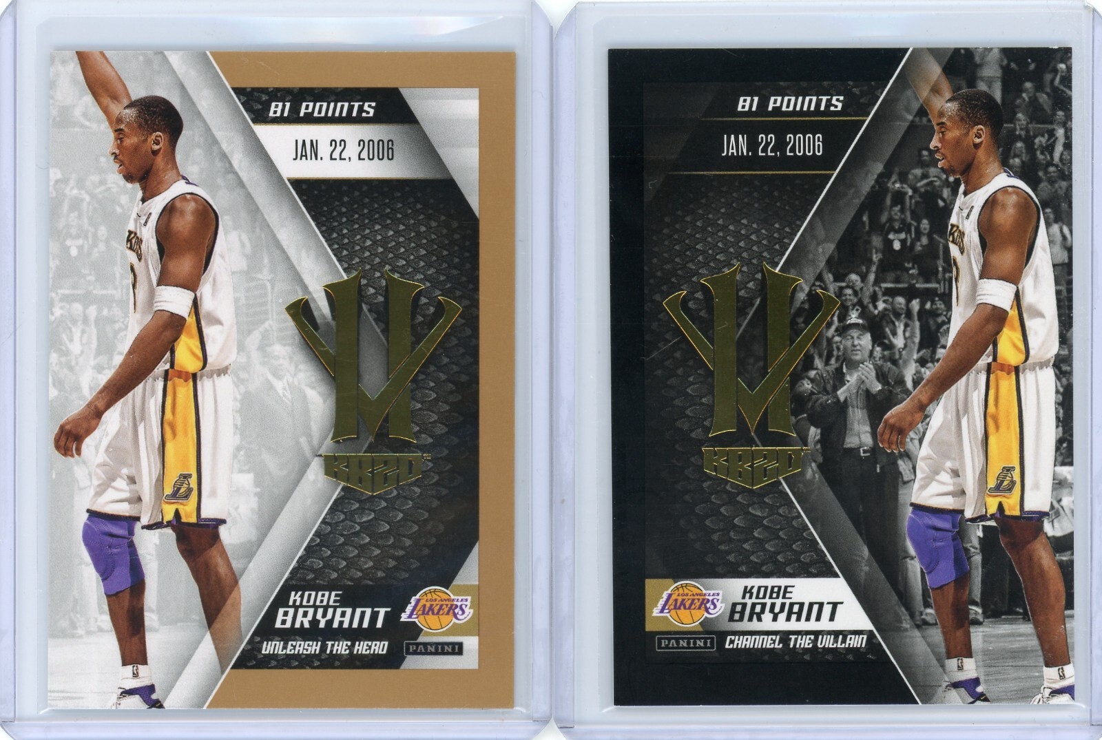 2015-16 Panini Kobe Herovillain Kobe Bryant LA Lakers Hero