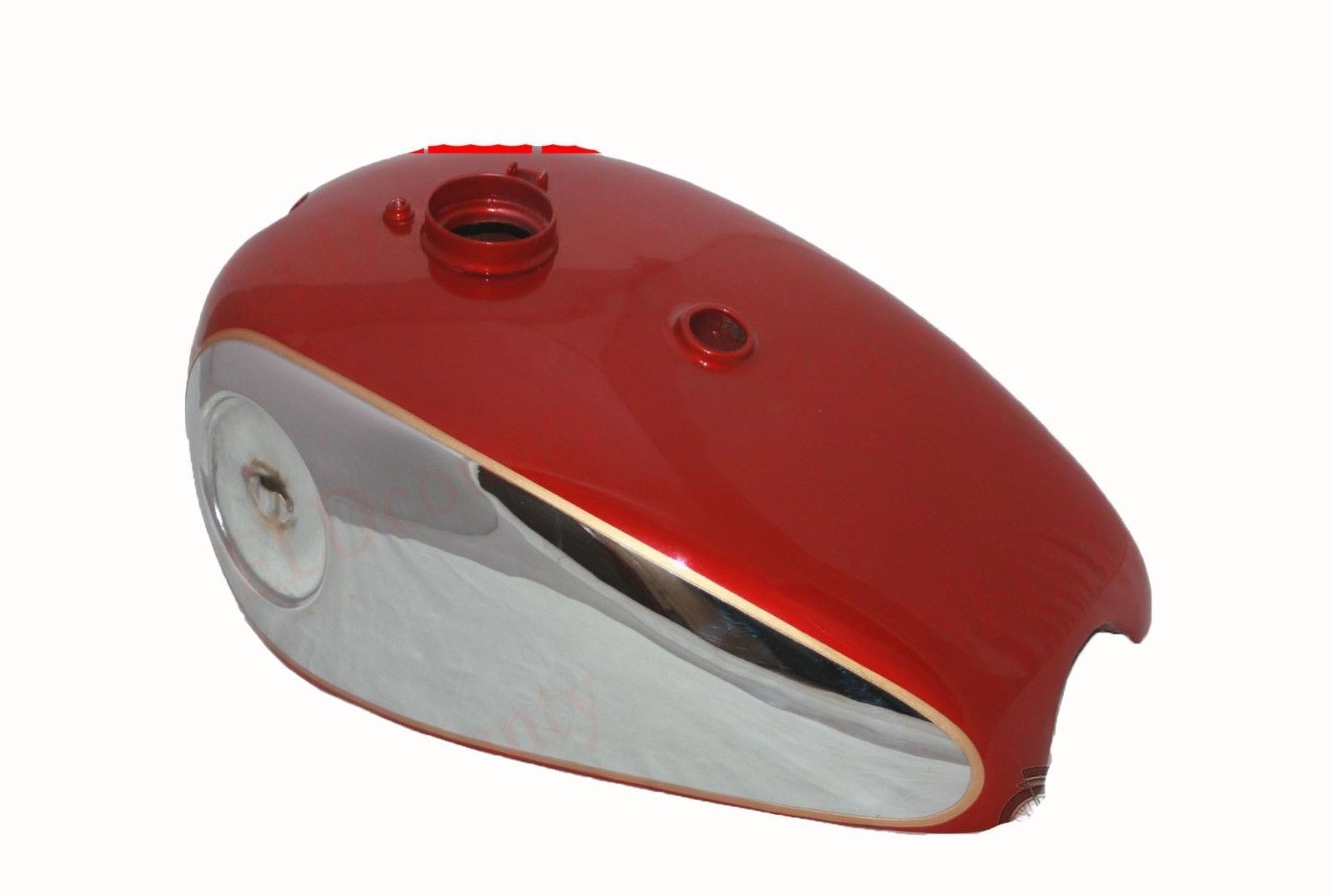 BSA Goldstar Catalina Trials 2 Gallon Red & Chrome Gas Fuel Tank With Cap  