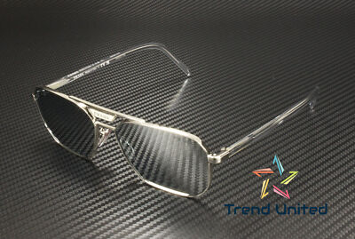 Pre-owned Prada Pr 58ys 1bc02r Silver Blue Mirror Silver 80 57 Mm Men's Sunglasses