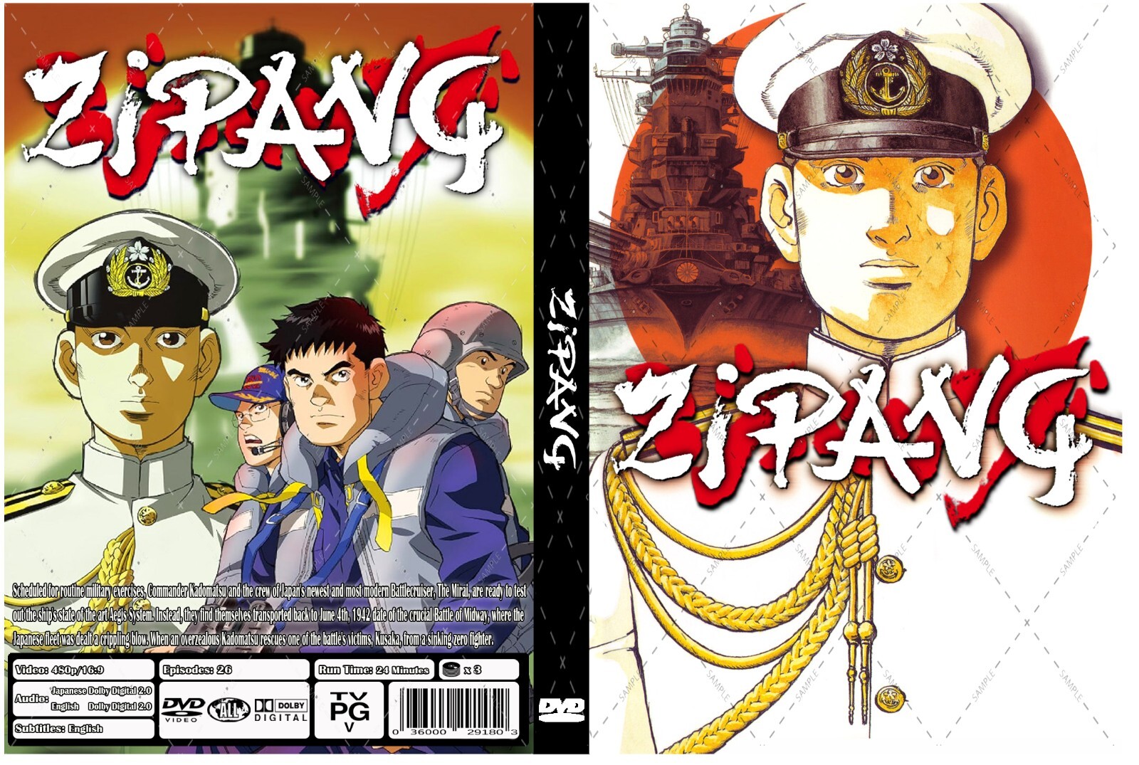 Zipang Anime Series Episodes 1-26 Dual Audio Japanese/English with