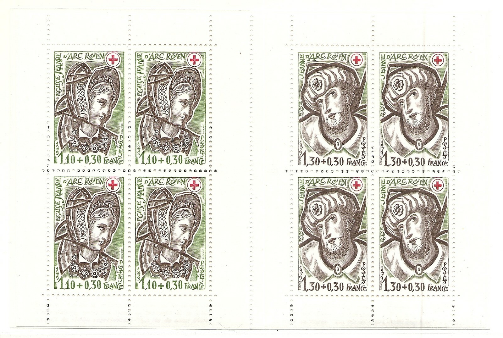 FRANCE SCOTT B521a MNH BOOKLET - 1979 RED CROSS SEMI-POSTAL ISSUE
