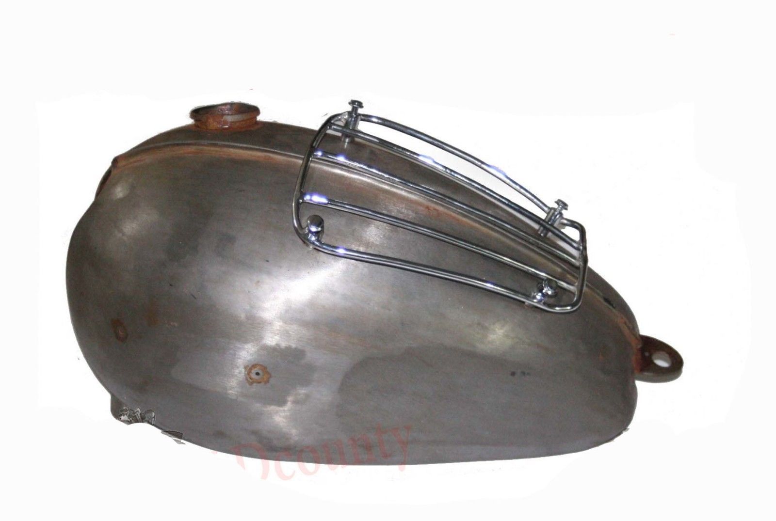 1965 Raw Fuel Tank with Grill Rack 2.5 Gal Fits Triumph T120r Tr6 650cc  