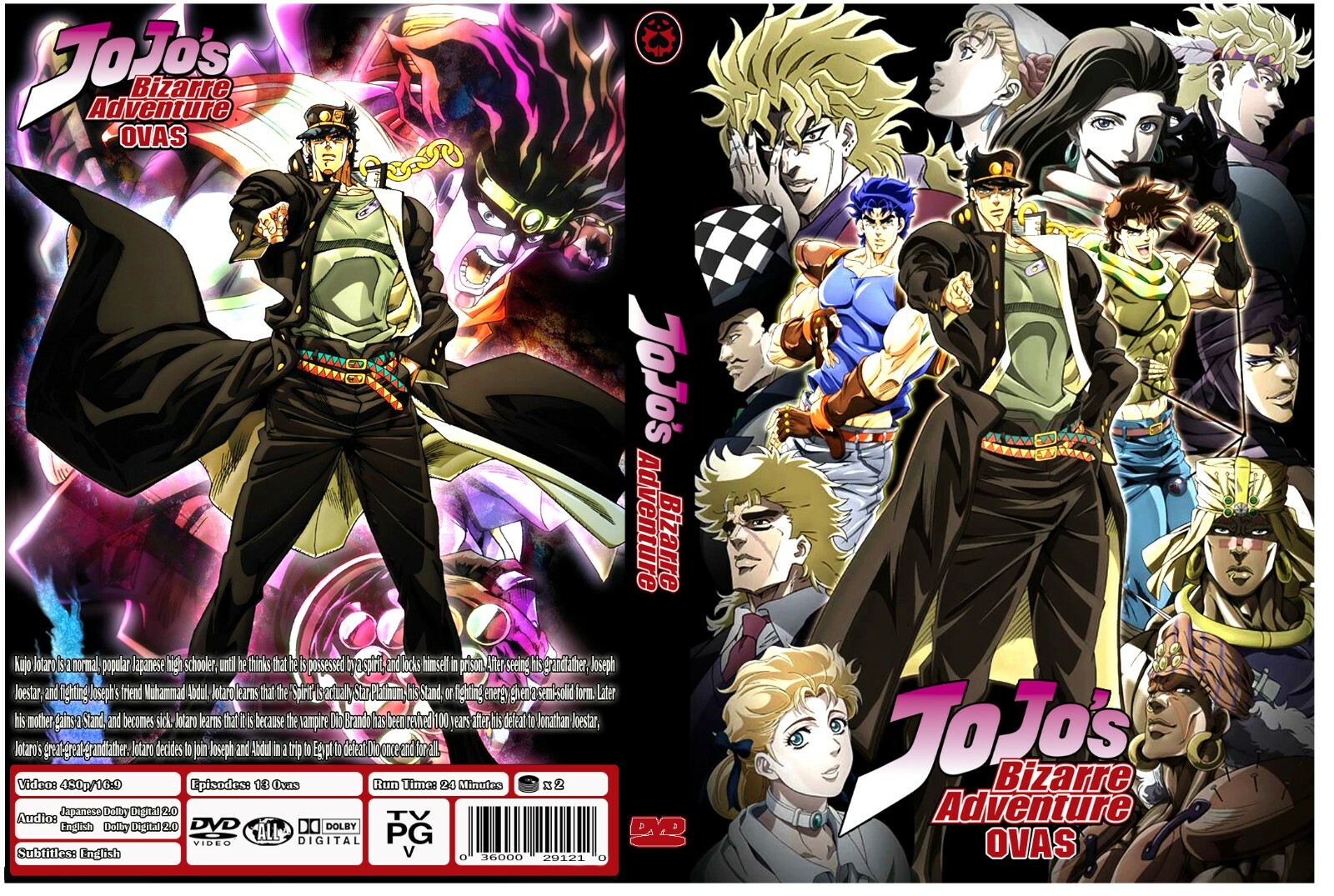 JoJo's Bizarre Adventure Ovas ONLY Dual Audio English