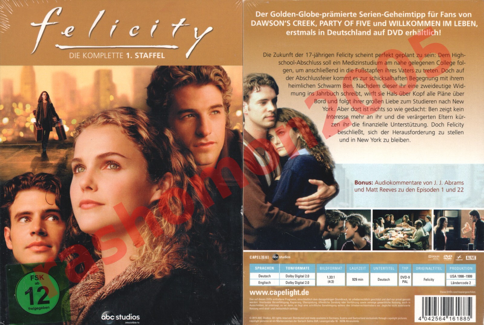 DVD FELICITY TV SERIES FIRST SEASON 1 Keri Russell Scott
