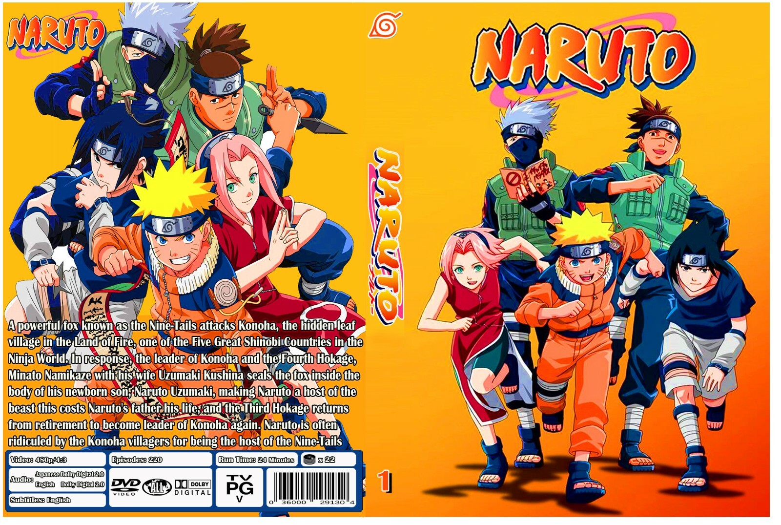 ナルトNARUTO UNLEASHED 海外版DVDセット(1-220話) 海外版 ナルト DVD 少年編 コンプリート セット 全 1話～220話