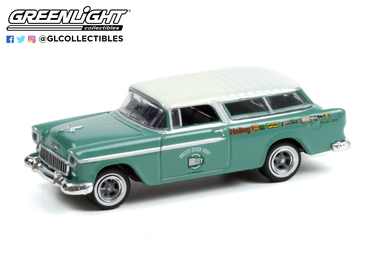 1:64 GreenLight *ESTATE WAGONS 7* HOLLEY SPEED SHOP 1955