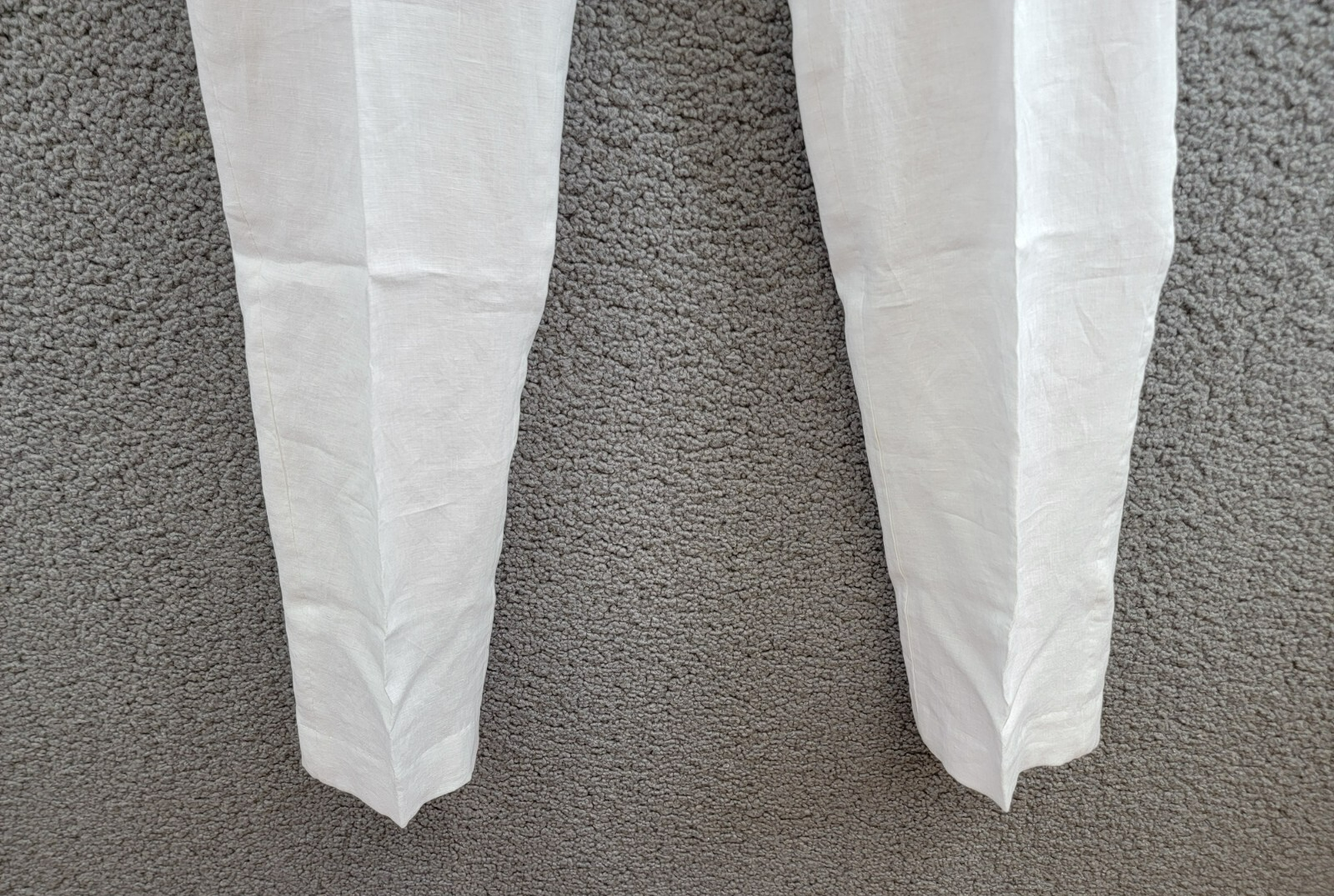 Lauren Ralph Lauren Straight Leg Linen Dress Pants Big Boys 20R White Hook & Bar - Picture 4 of 17