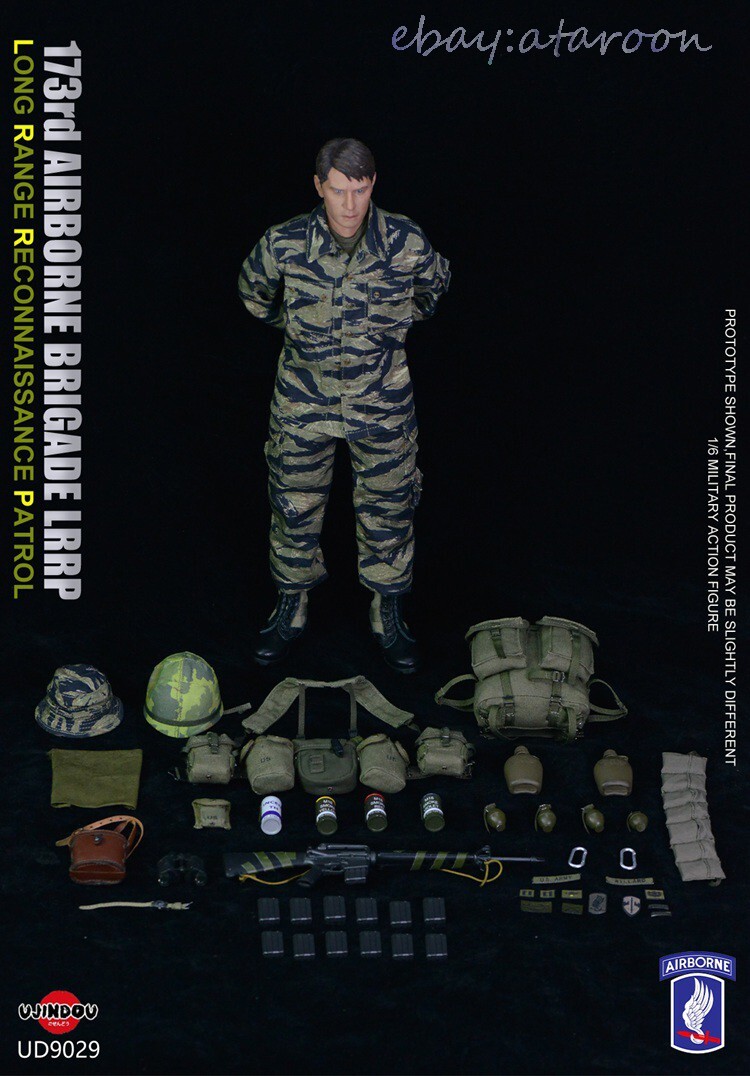 ミリタリー 1/6 LRRP Custom Tiger Force 1/6 Scale US Army LRRP Vietnam War 12