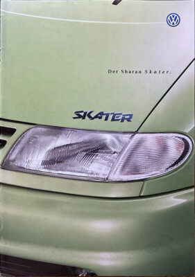 VW Sharan SKATER Prospekt Brochure Depliant 04/1998