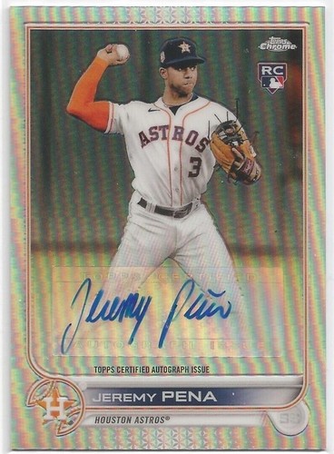 Jeremy Pena 2022 Topps Chrome Update #USC136 RC Rookie MLB