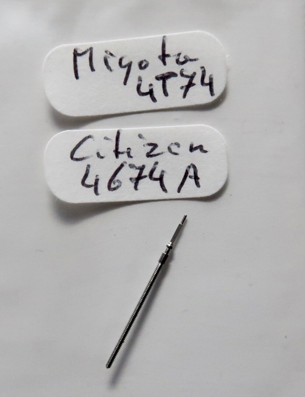 Miyota 4t74 ; Citizen 4674a : Tige De Remontoir