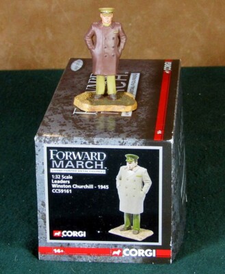 CORGI ''FORWARD MARCH LEADERS'' WINSTON CHURCHILL LTD ED 1:32 HAND-PAINTED FIGURE