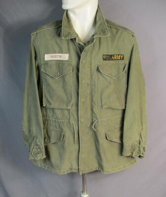 ジャケット・アウター 60's US Army Hospital jacket Vintage 1960s US Army M-1951 Field Jacket OD Cotton Sateen