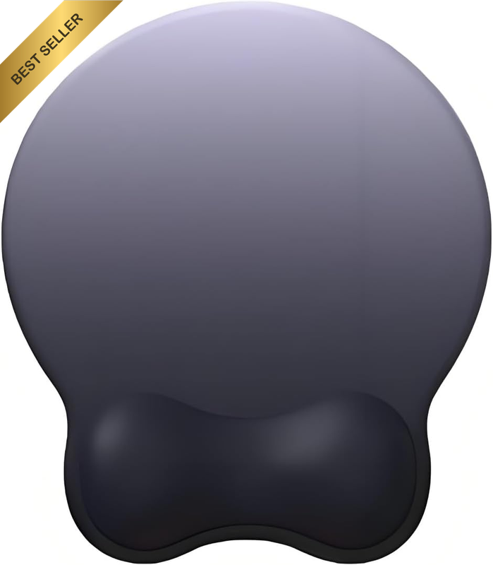 Ergonomic Circle Mouse Pad Wrist Rest Support Non-Slip Pain Relief Office Home