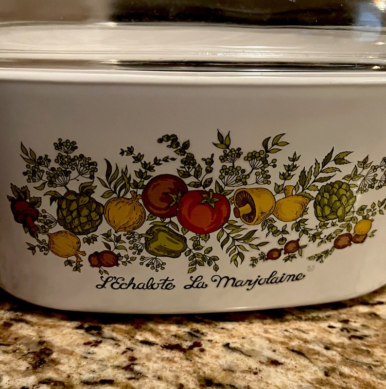 Rare Vintage CORNING WARE L'Echalote La Marjolaine Spice of Life