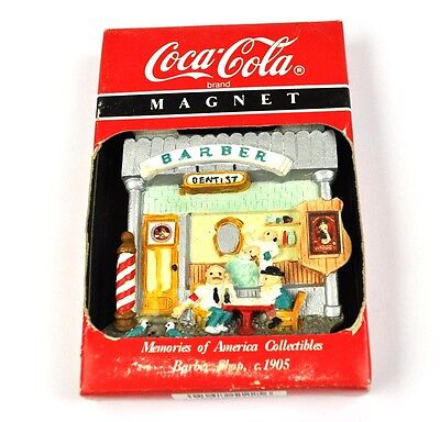 Coca-Cola Coke Ee.uu. Imán de Nevera - Barber Tienda Peluquero