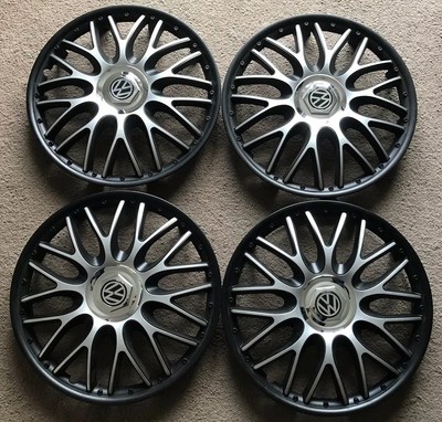 15” Vw Polo Golf Caddy Wheel Trims / Covers, Hub Caps, Black & More pictures. eBay