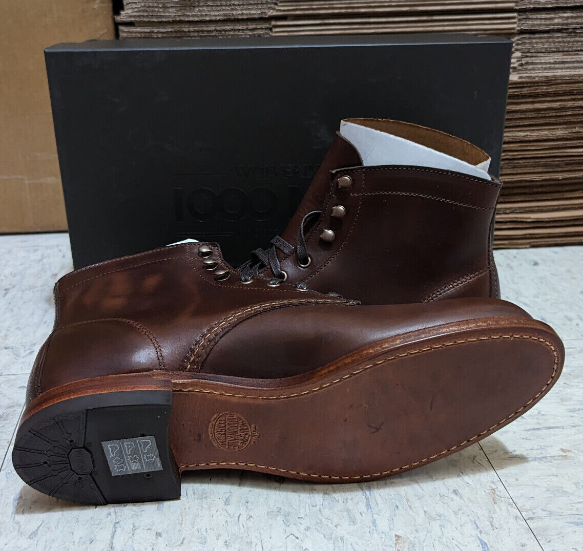 Pre-owned Wolverine Men's Original 1000 Mile Boot W05301 Brown D Medium Width