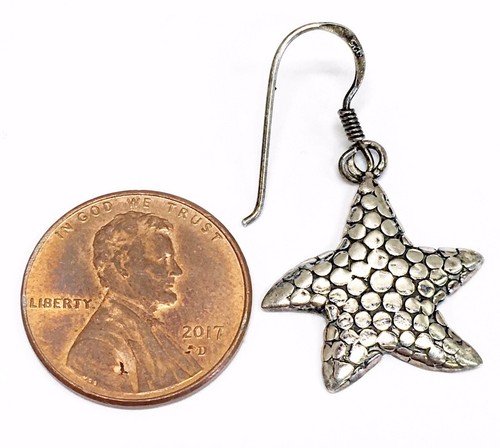Beautiful Set Of Sterling Silver Starfish Earrings