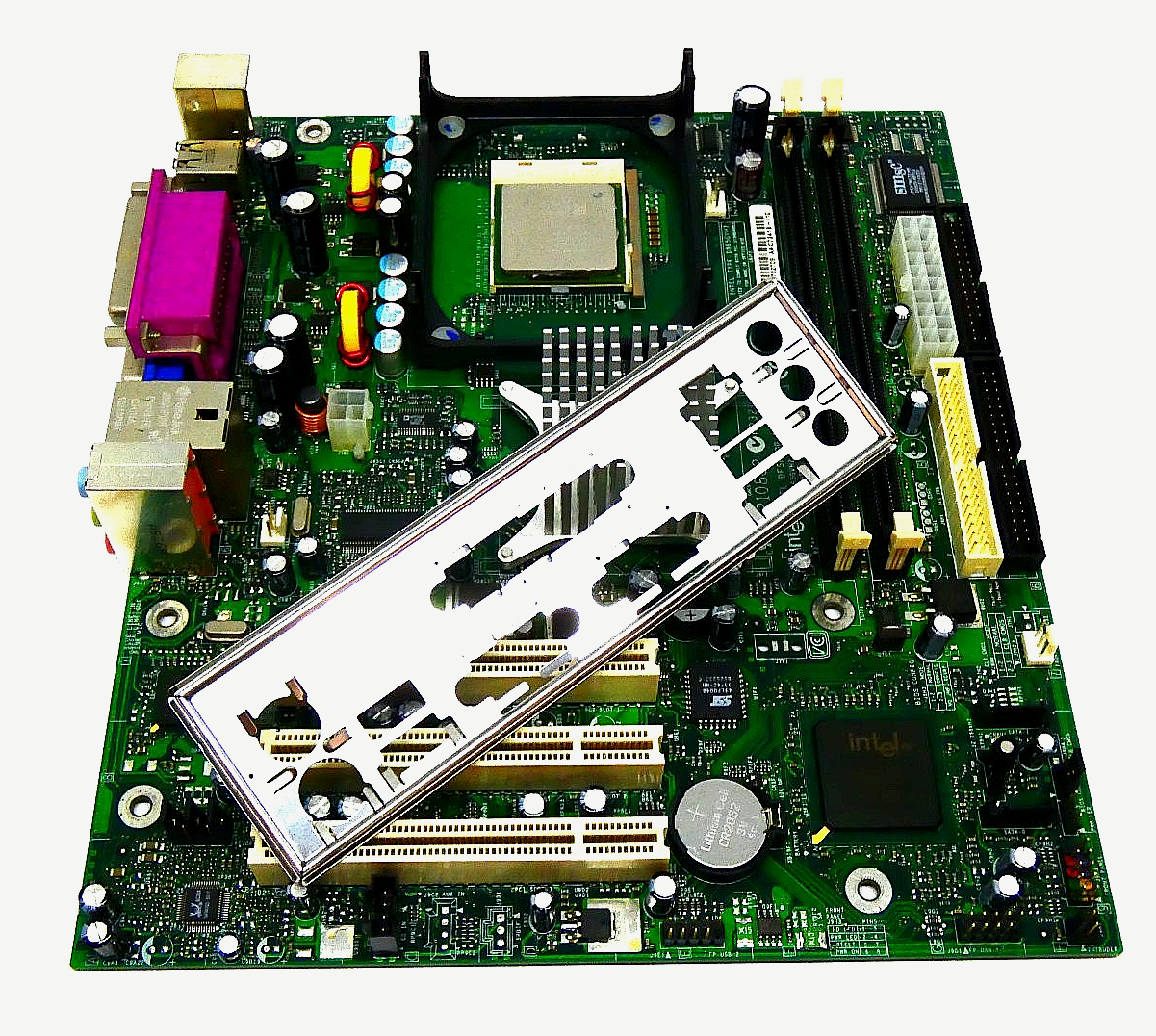 Intel D865GVHZ Motherboard Socket 478 w/ Intel Celeron 2.26GHz CPU + IO Shield