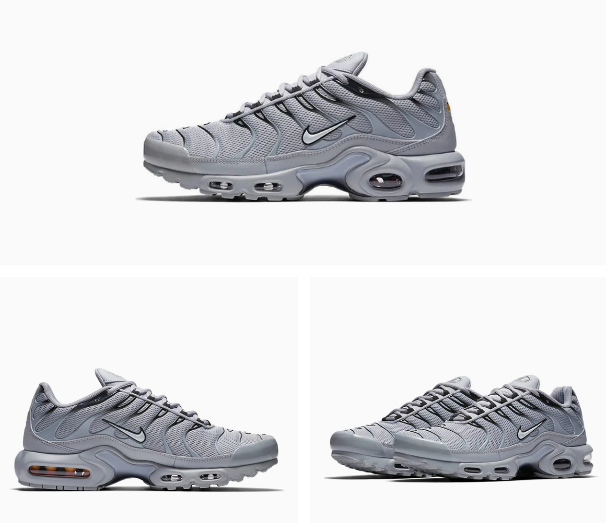 Pre-owned Nike Men's  Air Max Plus Shoes Sneakers Torch 852630 021 Gray In Wolf Gray