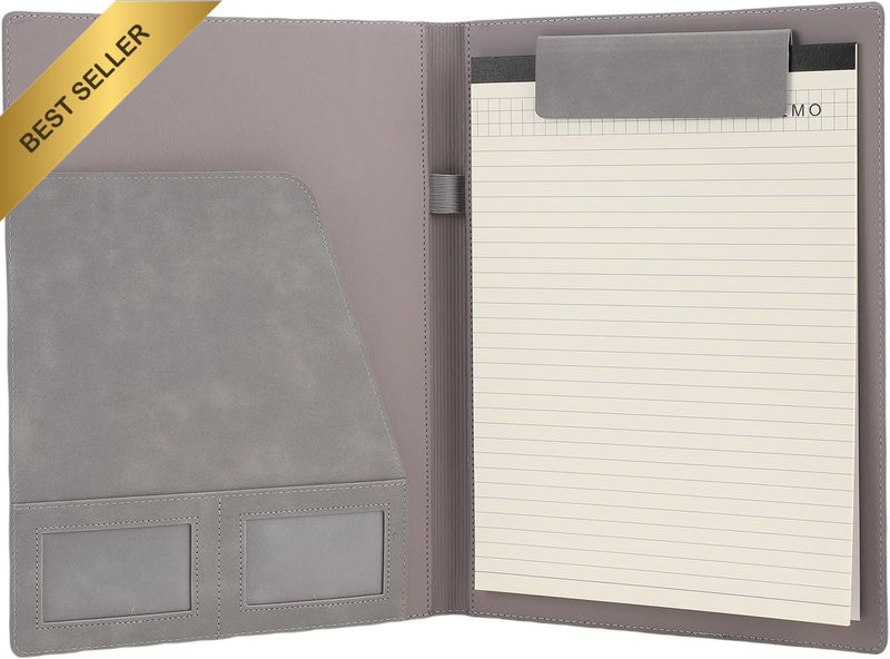 PU Leather File Folder Organizer Notepad A4 Document Holder Portfolio for Busine
