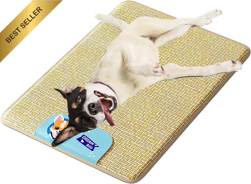 Dog Cooling Mat 75X60 Cm – Breathable Summer Pet Bed Mat, Non-Toxic Ice Silk & W