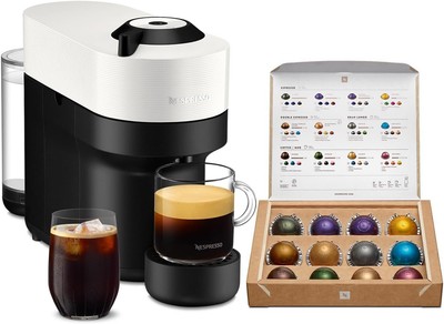 Nespresso Vertuo Capsule Coffee Maker Vertu Pop Coconut White GCV2-WH-W (New) 