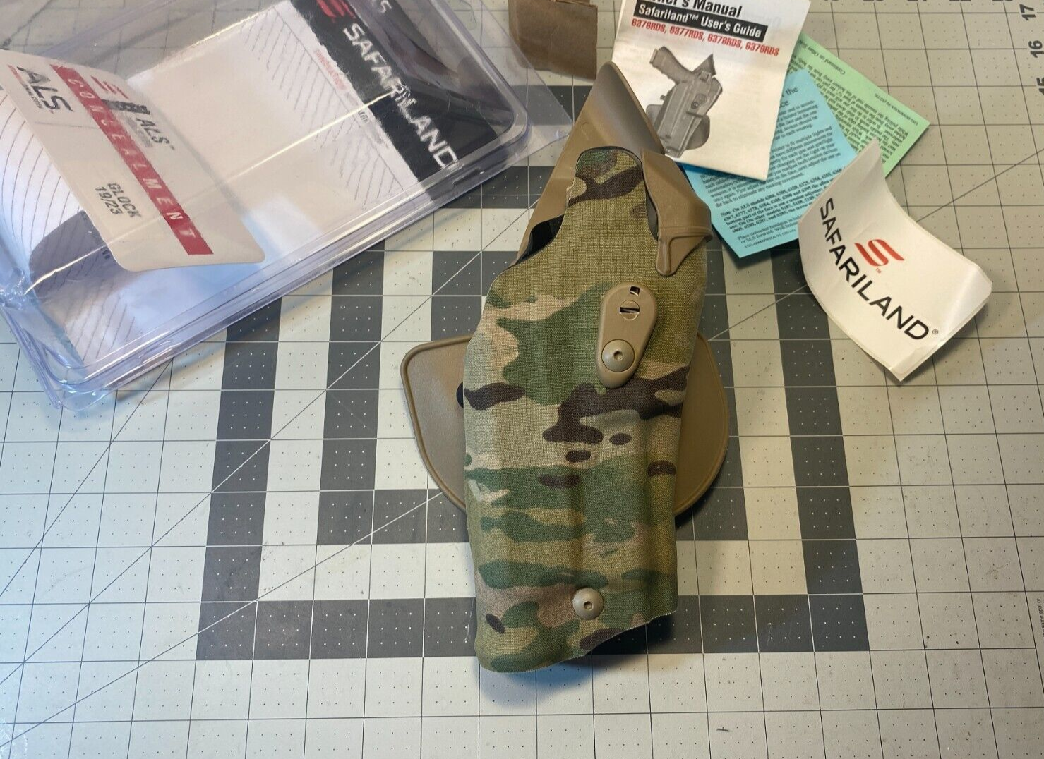 Safariland 6378RDS ALS Cordura Camo RH Duty Holster GLOCK 19 23