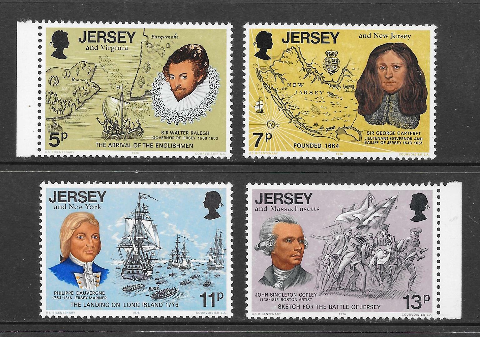 切手76 JERSEY SG160-163 1976 USA Bicentennial Stamp Set, MMint | eBay
