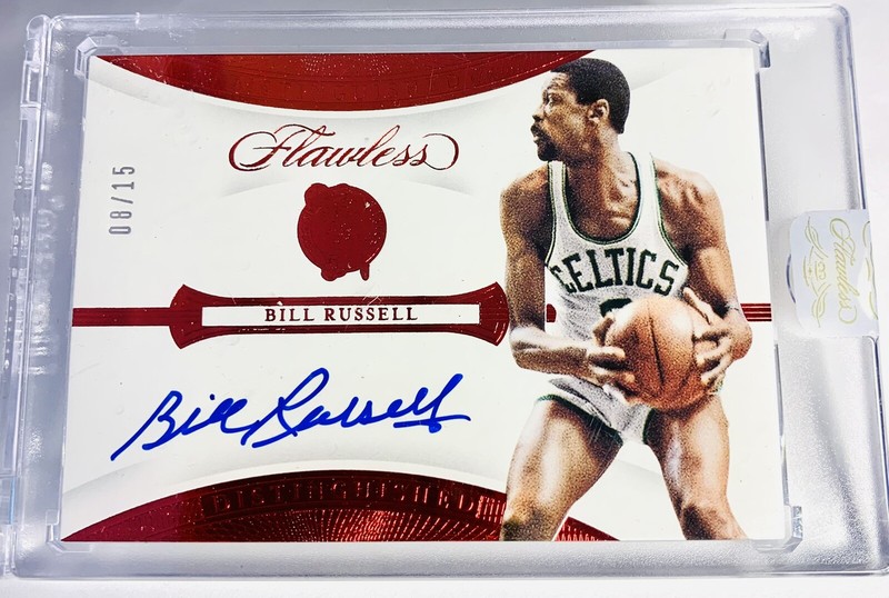bill russell autographed basketball