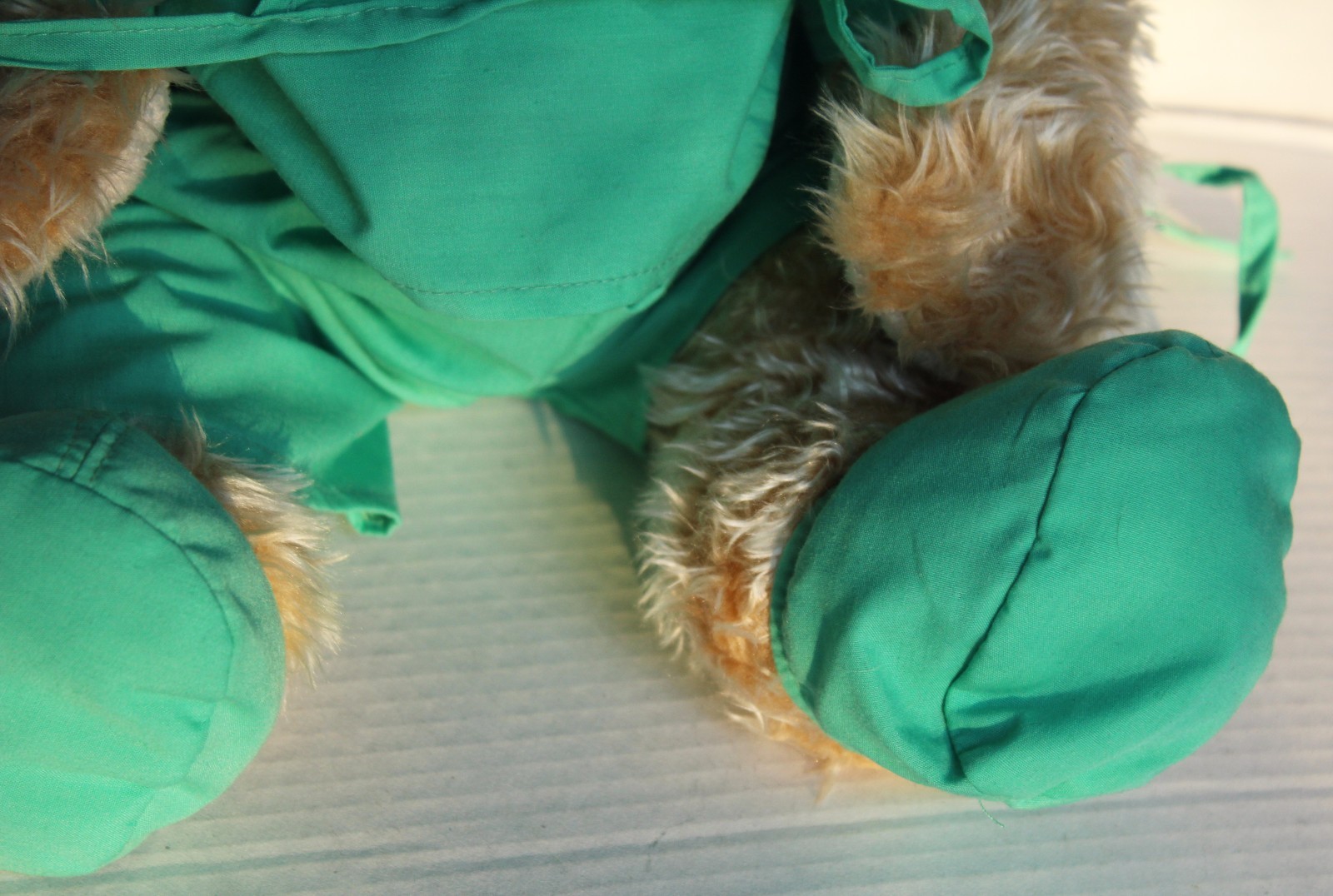 Teddy Build A Bear Hug ER Doctor Surgeon Nurse Hospital Scrub Green Sick Patient