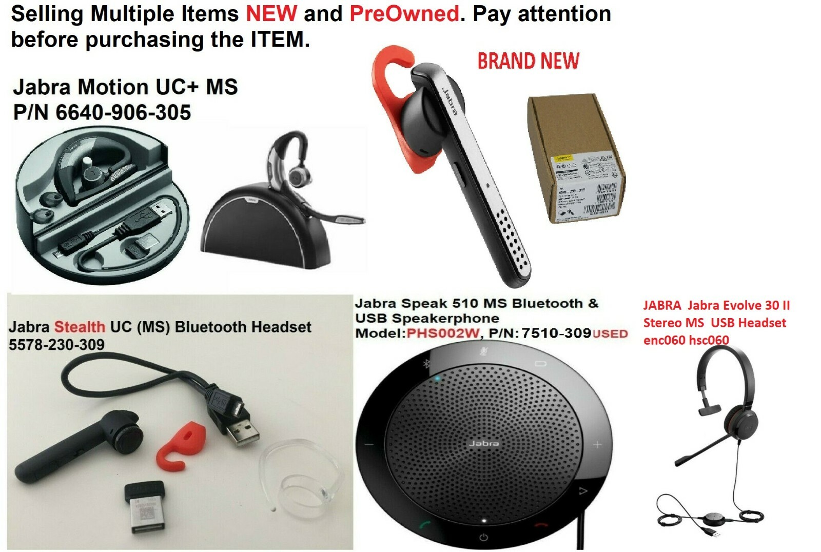 Jabra Stealth UC Bluetooth Headset 5578230309, Jabra Speak Jabra Stealth UC Bluetooth Headset 5578230309, Jabra Speak