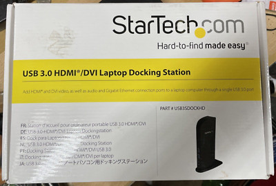 StarTech.com Dual Monitor USB 3.0 Laptop Docking Station USB3SDOCKHD