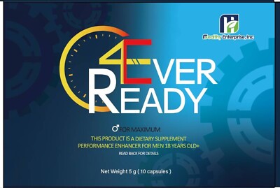 4Ever Ready  Male Endurance and Energy support supplement Pills a box of 10ct