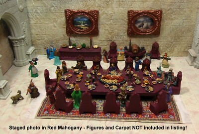 Painted Large Feast for Twelve - Works with Dwarven Forge and DnD D&D