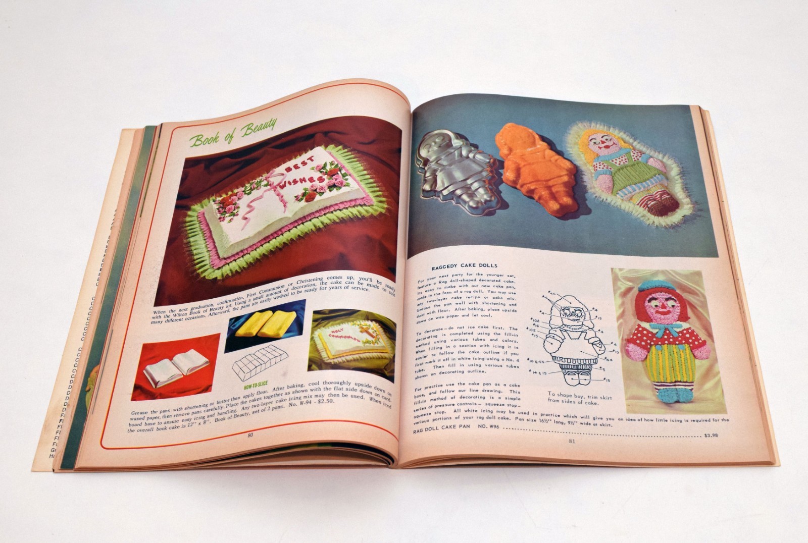 1970 Wilton Cake and Food Decorating Ideas & Vintage Order Form Wedding Party