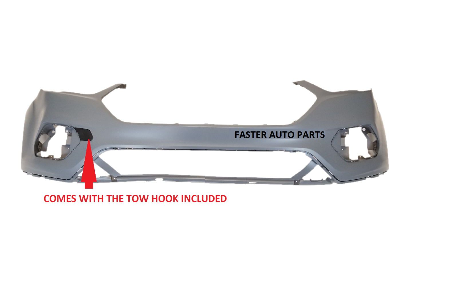 2017 2018 2019 FORD Escape Front Bumper Cover with grills and fog lamps NEW!